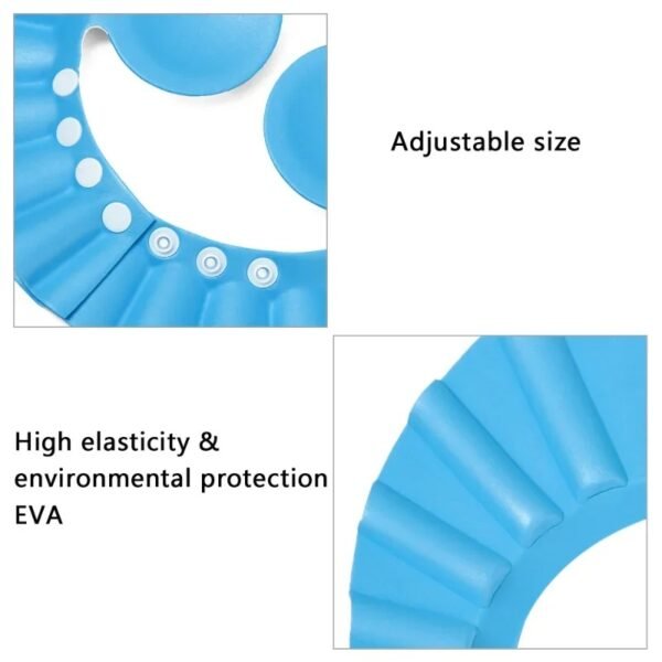 Adjustable Baby Shampoo Hat – Waterproof Bath Cap for Kids