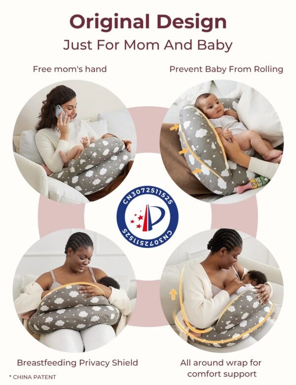 main-image-4 Momcozy Nursing Pillow with Adjustable Strap