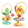 Baby Cartoon Rattle Toy with Suction Cup – Interactive Baby Toy