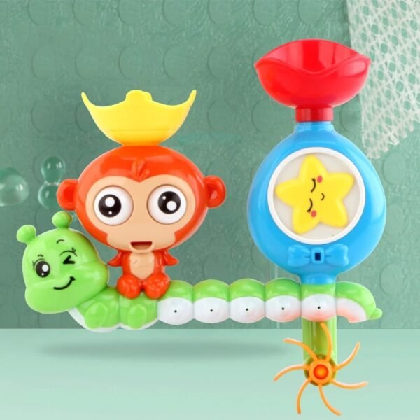 Cute Monkey Spinning Water Wheel – Baby Bath Toy