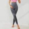High Waist Maternity Leggings Tummy Control