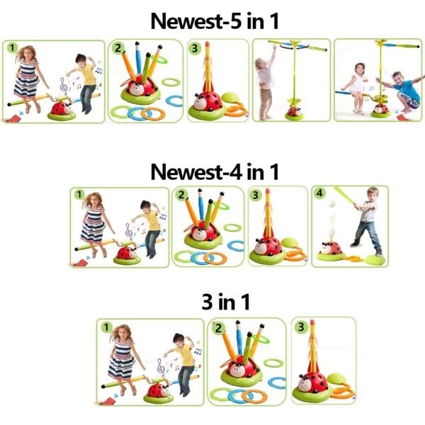 Ladybug Musical Jump & Toss Outdoor Toy