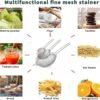 Stainless Steel Kitchen Sieve & Strainer Set