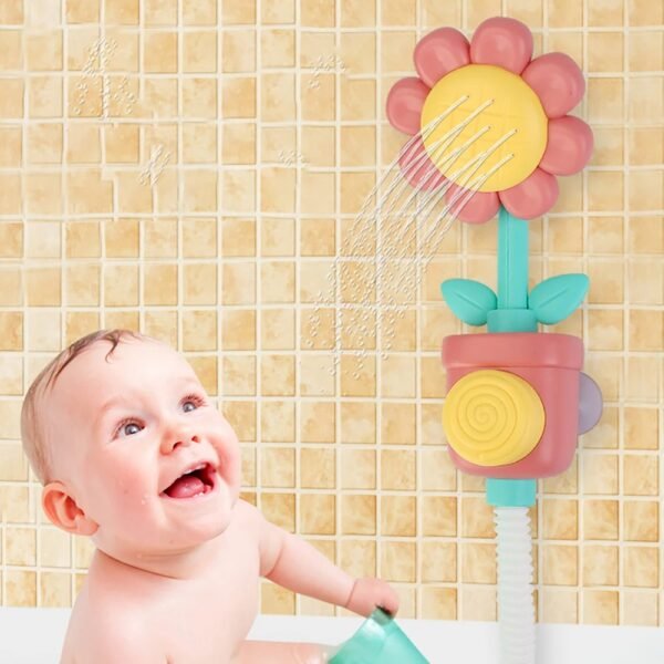 Baby Sunflower Bath Toy – Water Sprinkler & Shower Ball
