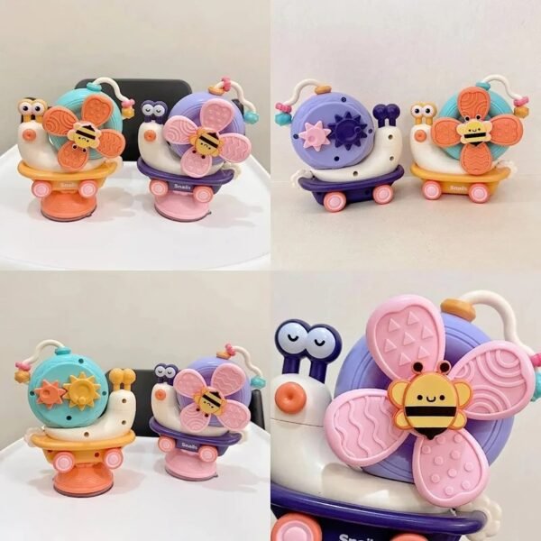 Suction Cup Snail Spinner Windmill Toy