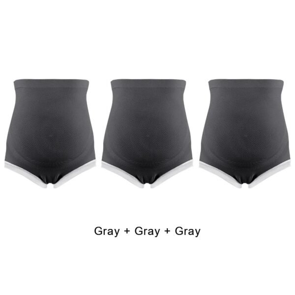 3PCS High Waist Maternity Panties – Adjustable Belly Support