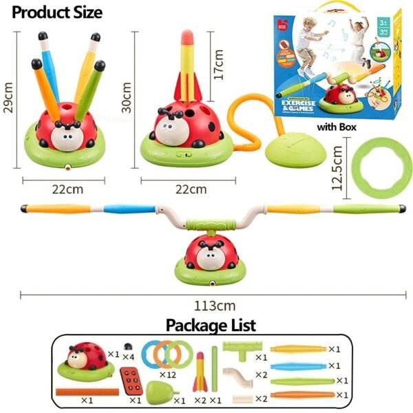 Ladybug Musical Jump & Toss Outdoor Toy