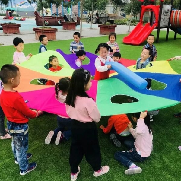 Rainbow Kids Parachute Play Tent