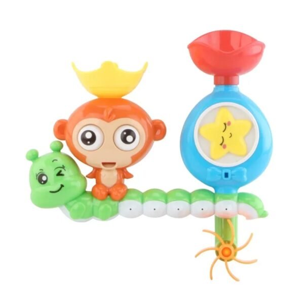 Cute Monkey Spinning Water Wheel – Baby Bath Toy