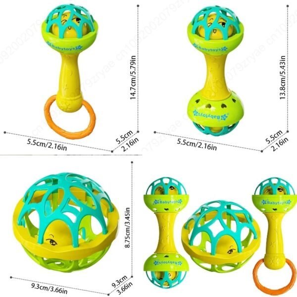 Baby Rattle Sensory Toy Set 0-12M