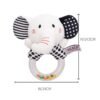 Elephant Plush Baby Rattle Toy 0-24M