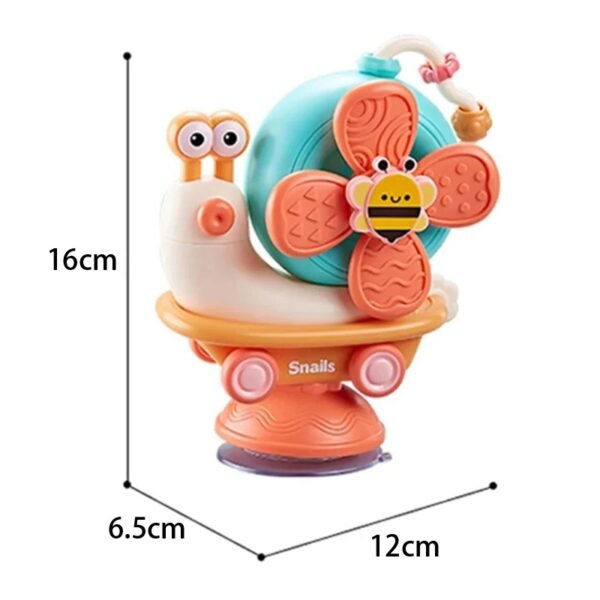 Suction Cup Snail Spinner Windmill Toy