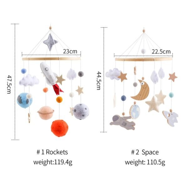 main-image-7 Wooden Rocket Crib Hanging Bell Toy