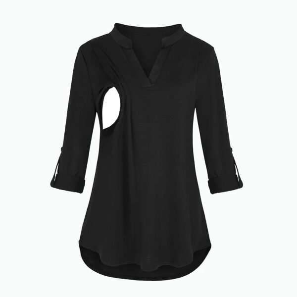 main-image-7 Women’s Maternity Nursing V-Neck Long Sleeve T-Shirt