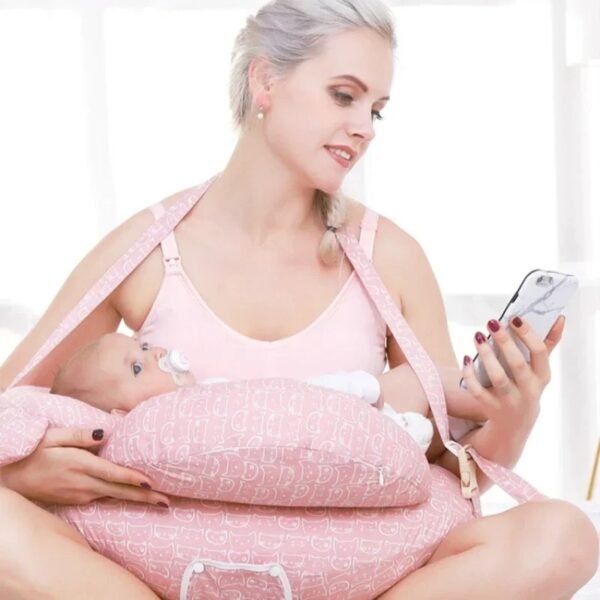 Multifunction Nursing Pillow with Shoulder Strap