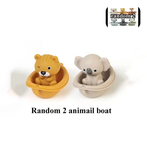 Floating Animal Bath Toys – Otter, Hippo & Seal Water Play