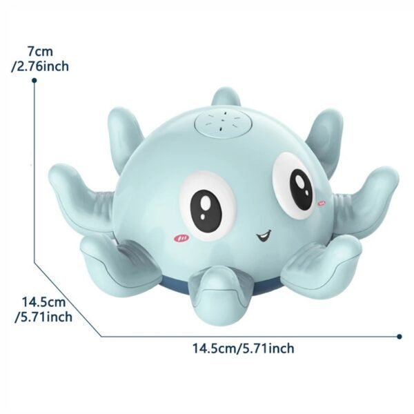 Electric Octopus Bath Toy – LED Water Spray for Kids