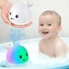 Light-Up Whale Bath Toy – Toddler Water Sprinkler