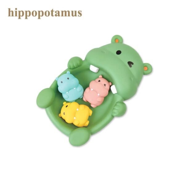 Floating Animal Bath Toys – Otter, Hippo & Seal Water Play