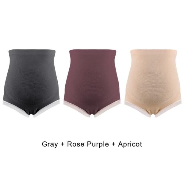 3PCS High Waist Maternity Panties – Adjustable Belly Support